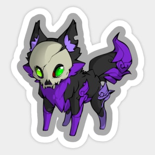 Skull Wolf Sticker